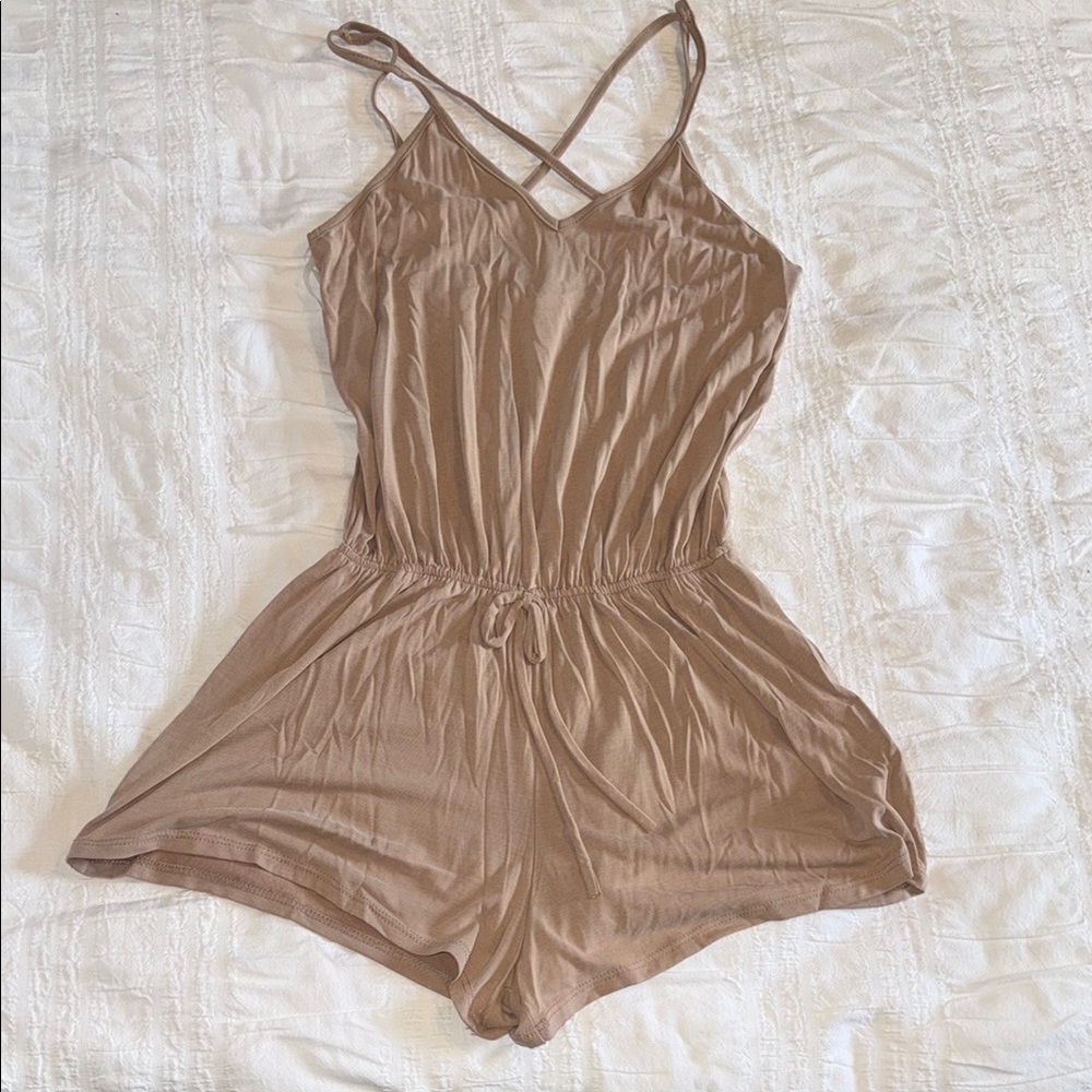 Women's Tan Romper